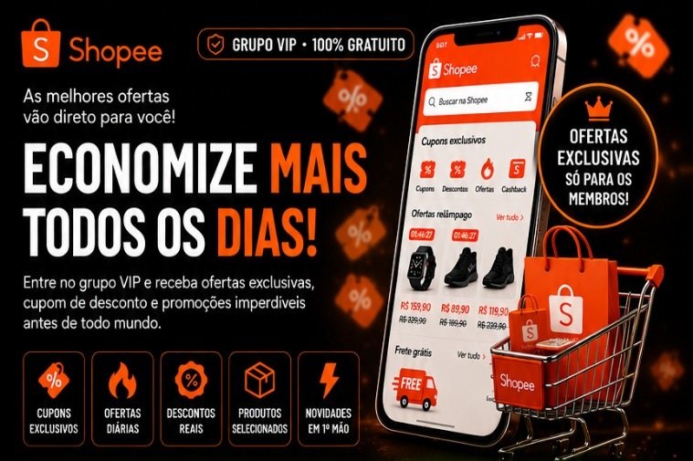 Grupo VIP Shopee: economize mais todos os dias